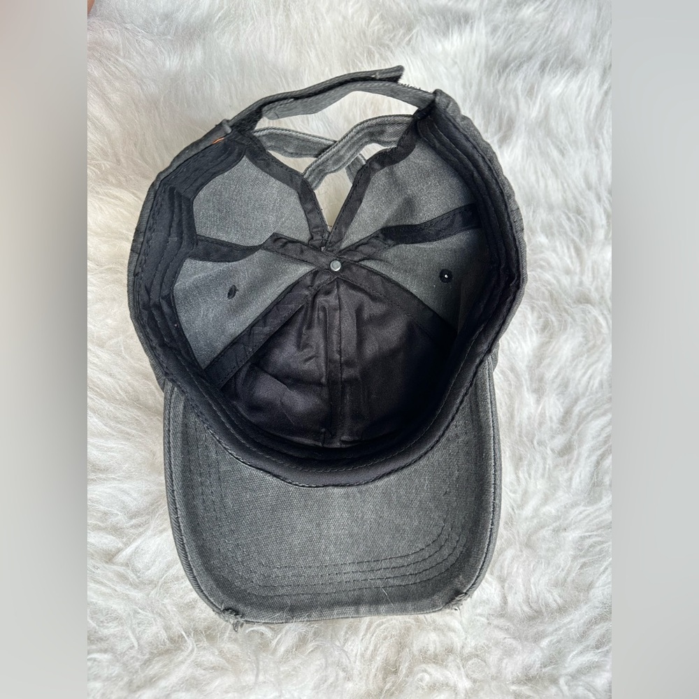 Checkered Game Day Hat Football Baseball Cap Checkerboard Sport Hat Criss Cross - Picture 4 of 4